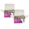 Charles Leonard Loose Leaf Book Rings, 1", 100 Per Box, PK2 R29